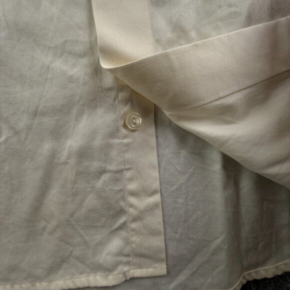 Eton Classic 17.5 Yellow Button Up Shirt Long Sleeve Men Cotton Sweden Designer - Picture 13 of 16